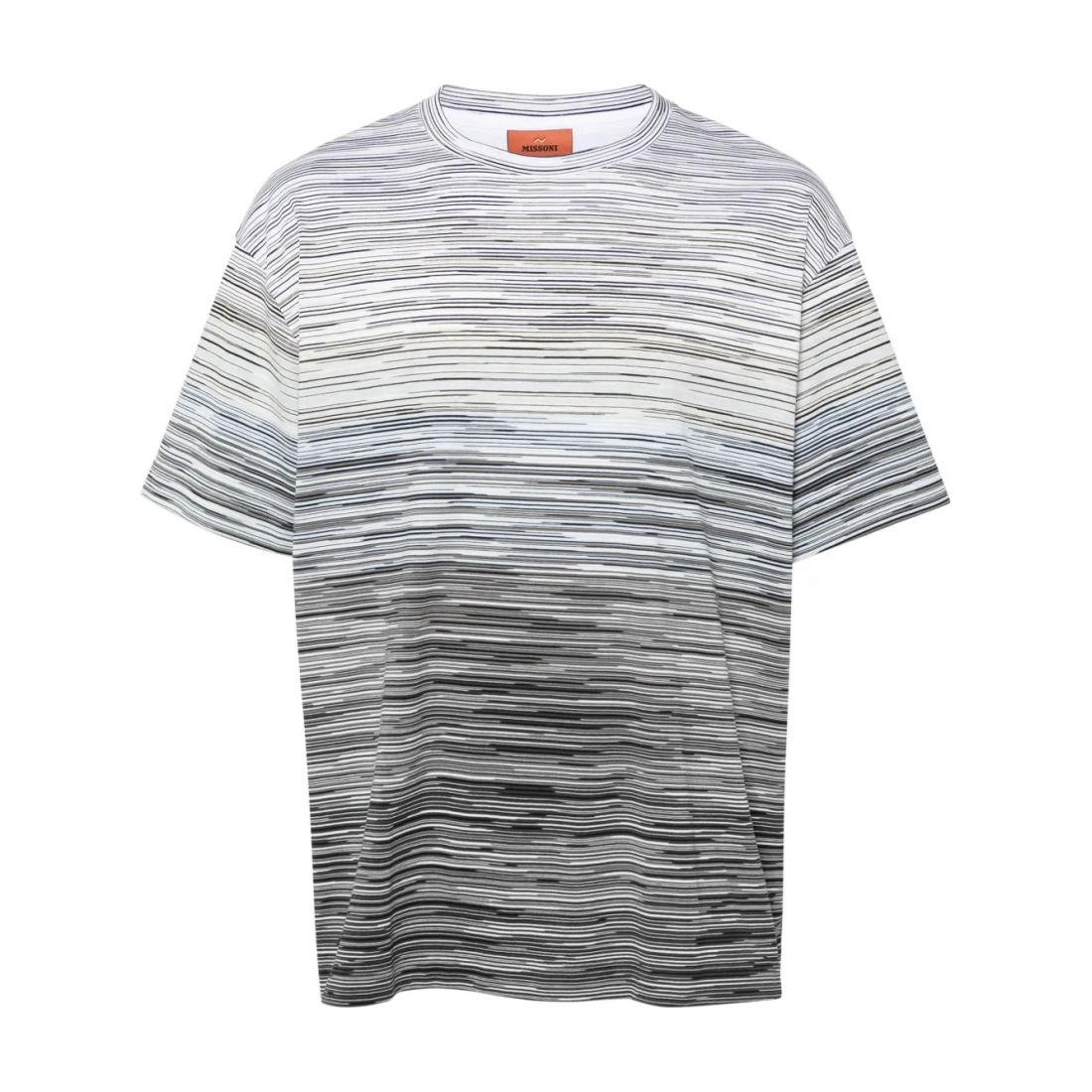 T-shirt 'Logo-Rubberised Striped' pour Hommes