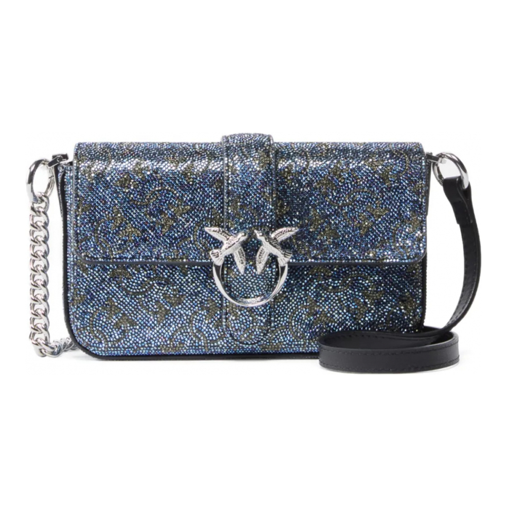 Women's 'Mini Love Glitter' Crossbody Bag
