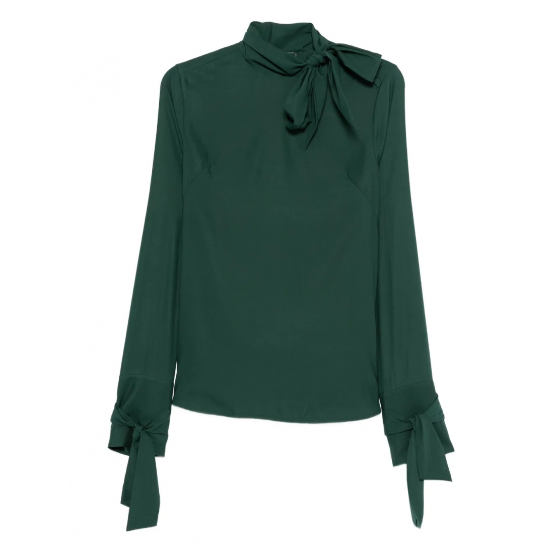 Blouse à manches longues 'Tie-Neck' pour Femmes