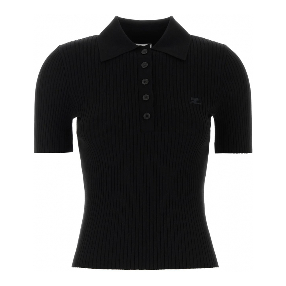 Polo 'Ribbed' pour Femmes