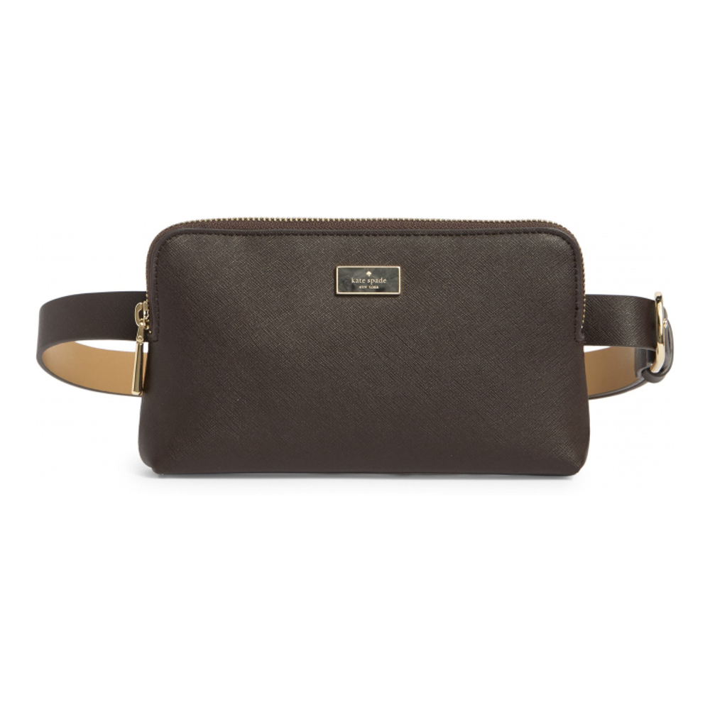 Women's 'Saffiano Zip Top' Belt Bag