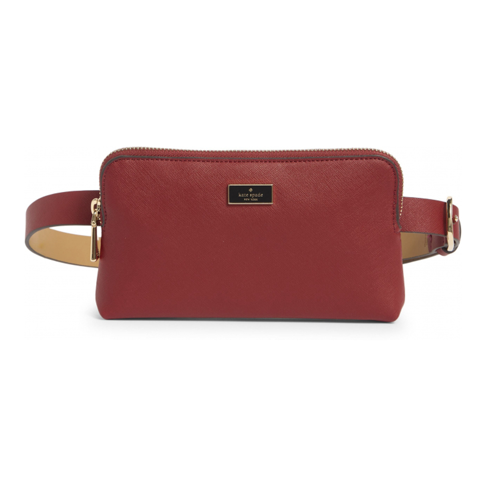 Women's 'Saffiano Top Zip' Belt Bag