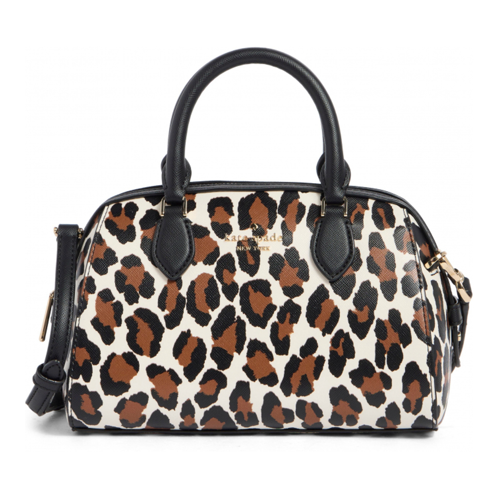 Women's 'Madison Spotted Leopard Small Duffle' Crossbody Bag