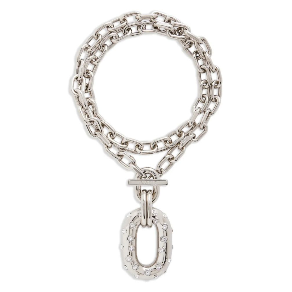 'Iconic Xl Chain-Link Crystal-Embellished' Halskette für Damen