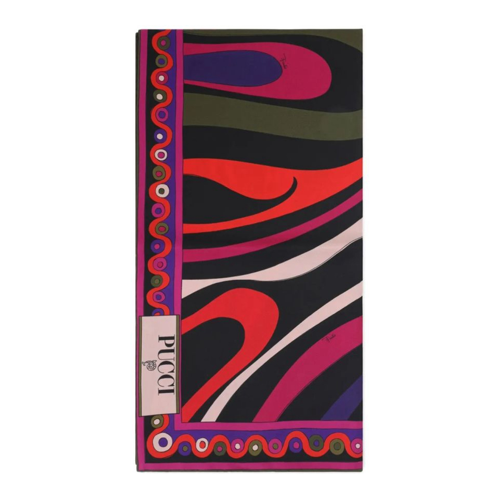 Foulard en soie 'Abstract-Print' pour Femmes