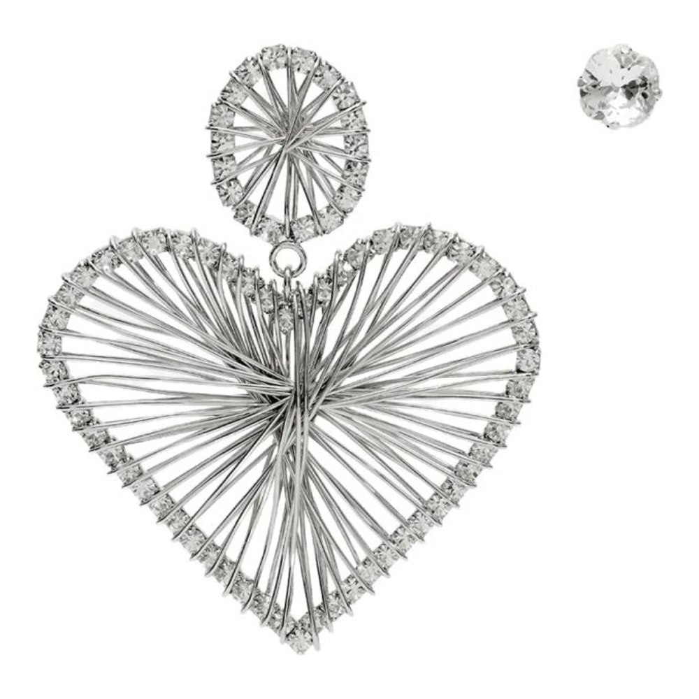 'Heart-Shaped Crystal' Ohrringe für Damen