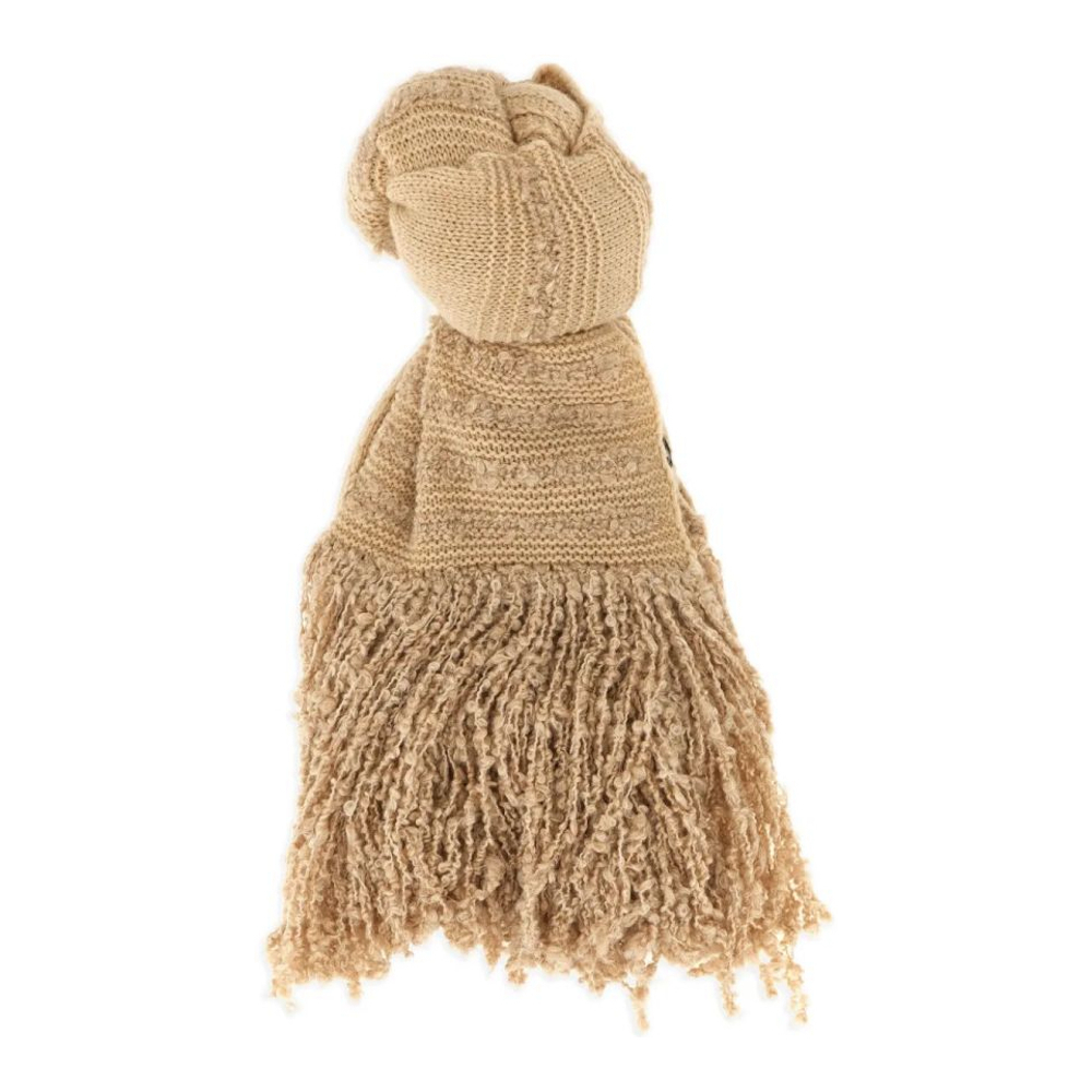 Écharpe en laine 'Bouclé Fringed' pour Femmes