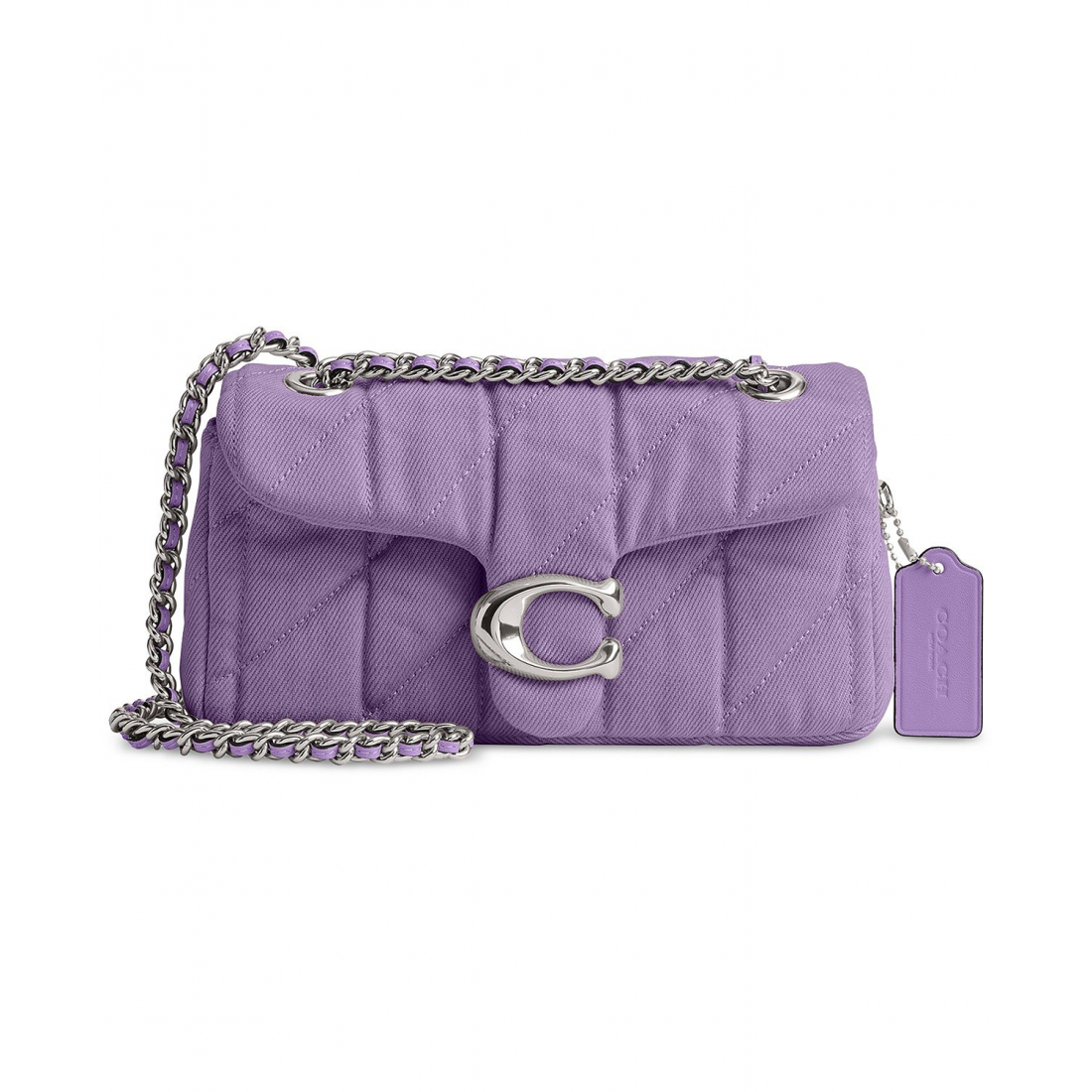 Women's 'Quilted Tabby Small Denim  20' Shoulder Bag