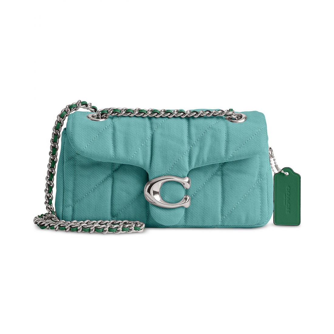 Women's 'Quilted Tabby Small Denim  20' Shoulder Bag