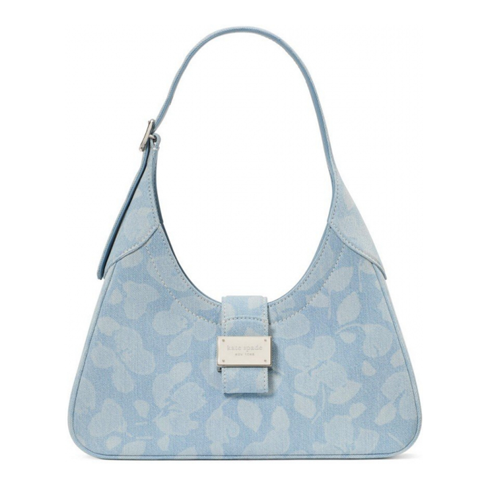 Women's 'Nouveau Floral Denim' Shoulder Bag