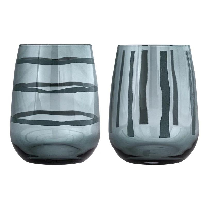 'Malt' Glass Set - 8.5 x 8.5 cm - 350 ml, 6 Pieces