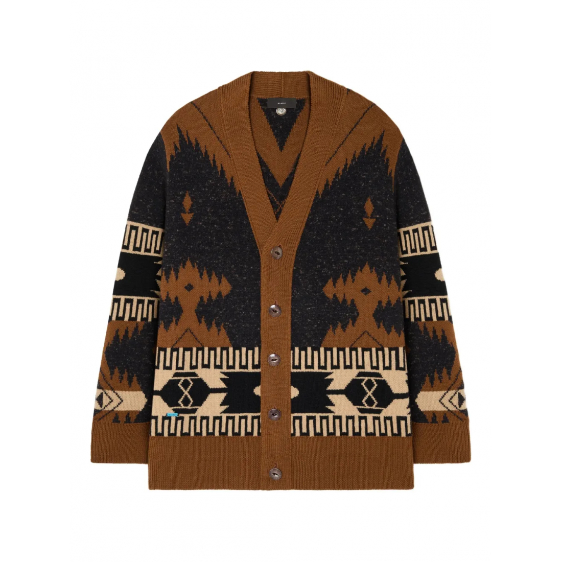 Men's 'Dreamscape Icon Geometric-Pattern' Cardigan
