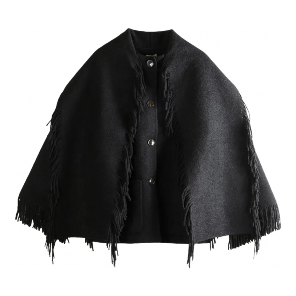 Manteau 'Fringed Scarf' pour Femmes