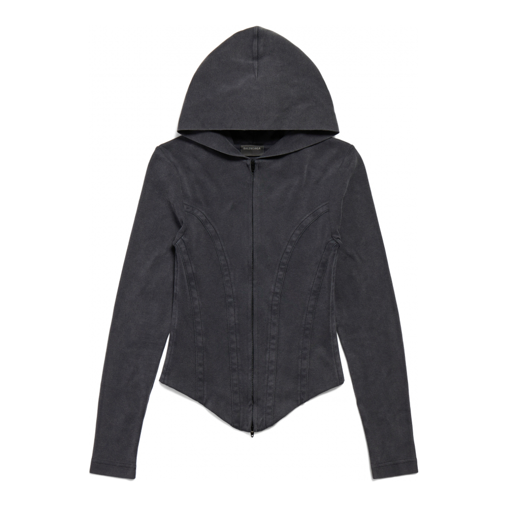 Women's 'Corseted Zip-Up' Hoodie