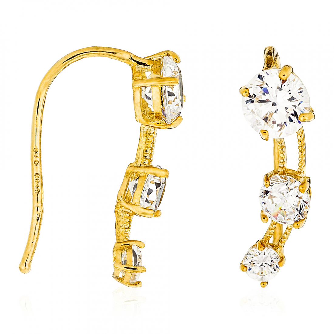 Boucles d'oreilles 'Trio De Pierre' pour Femmes