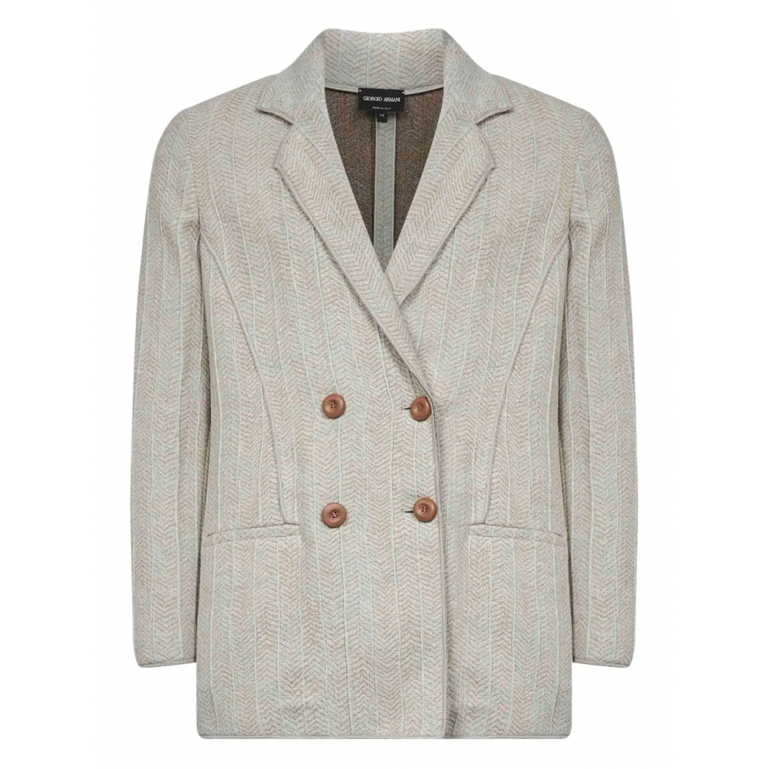 Blazer 'Chevron-Pattern Double-Breasted' pour Femmes