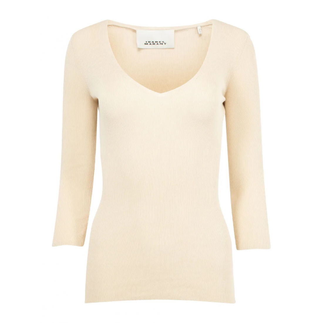 Women's 'Ribbed V-Neck' Long Sleeve top