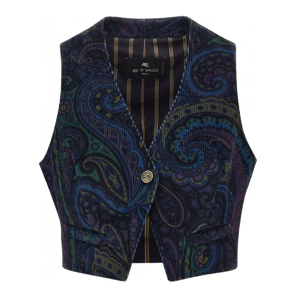 Gilet 'Paisley-Print' pour Femmes