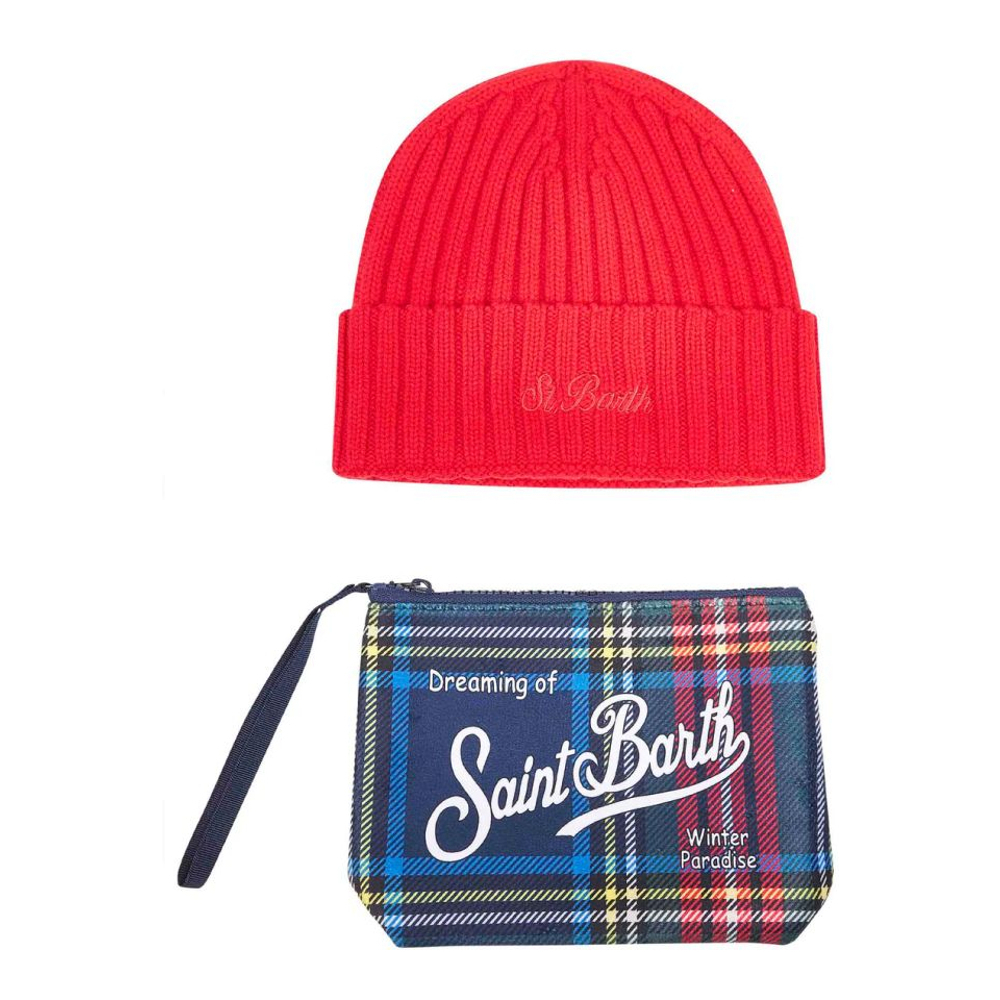 Men's 'Christmas Box' Beanie & Pouch Set - 2 Pieces