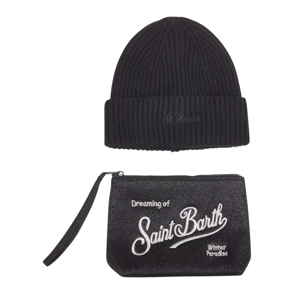 Women's 'Christmas Box' Beanie & Pouch Set - 2 Pieces