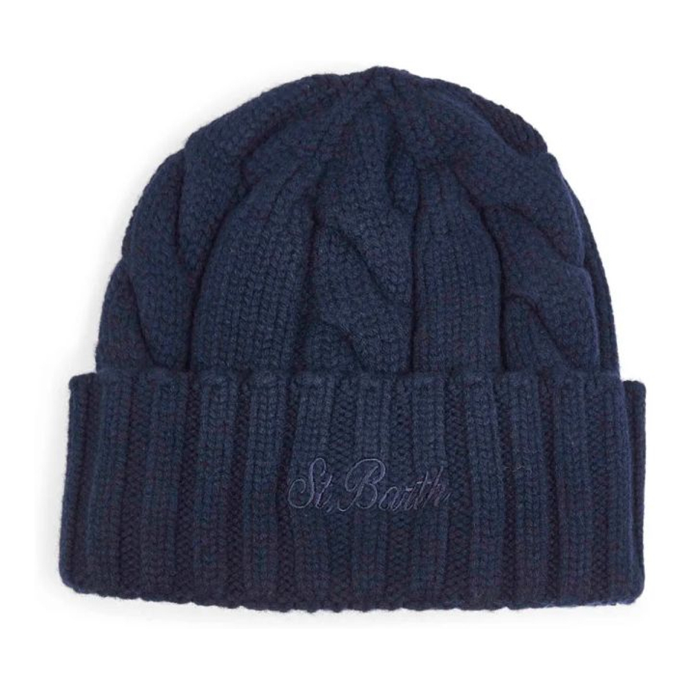 Bonnet 'Cable-Knit Embroidered' pour Hommes