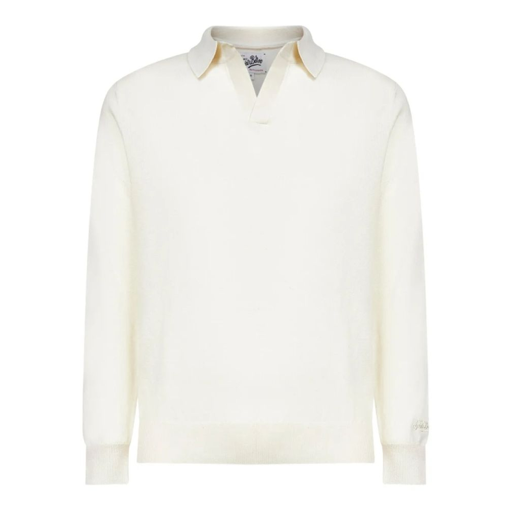 Polo manches longues 'Ribbed Embroidery' pour Hommes