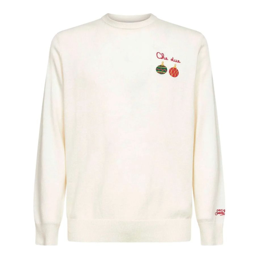 Men's 'Embroidered-Details Crew-Neck' Sweater
