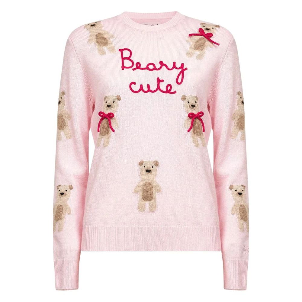 Pull 'Teddy-Detail Crew-Neck' pour Femmes