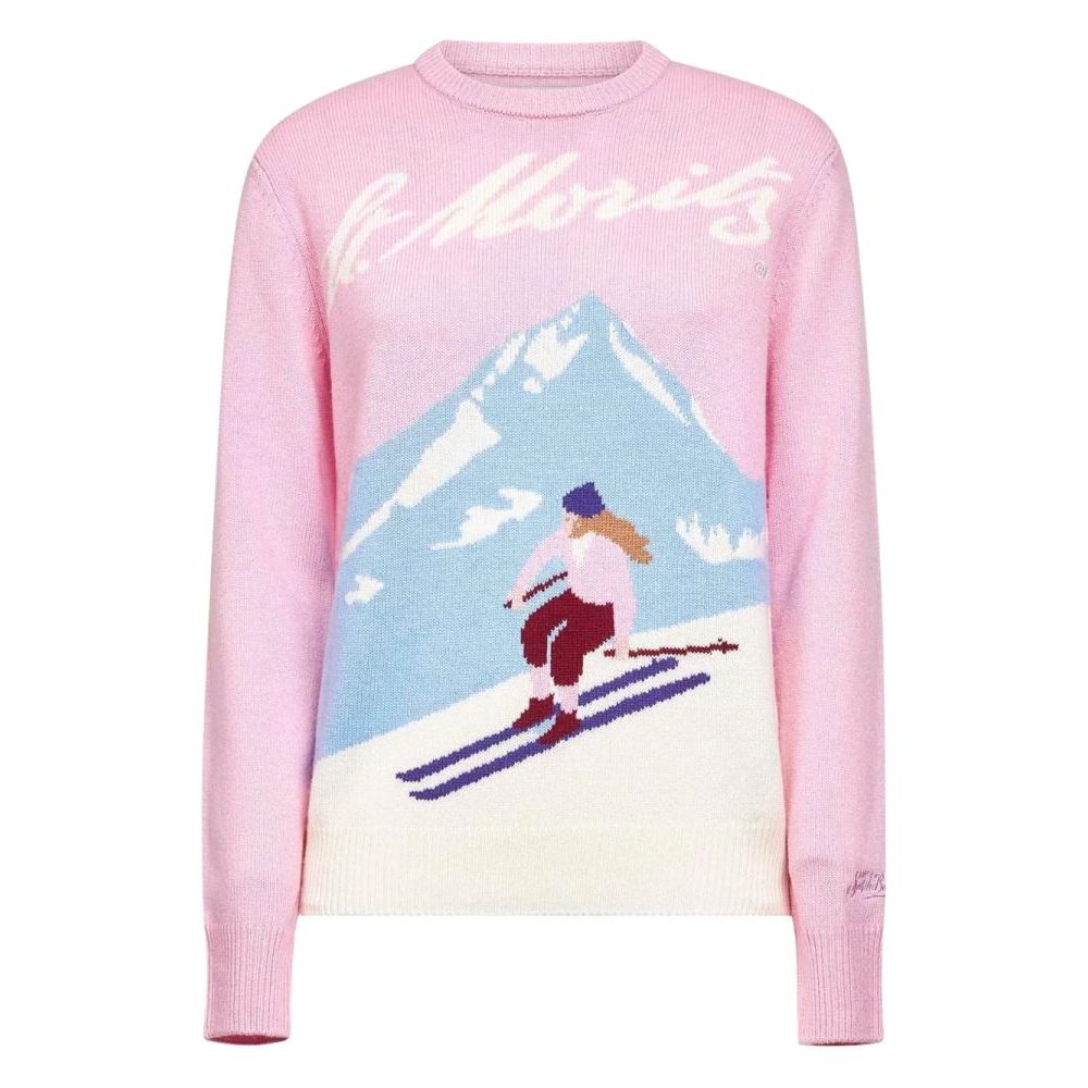 Pull 'Ski-Motif Crew-Neck' pour Femmes
