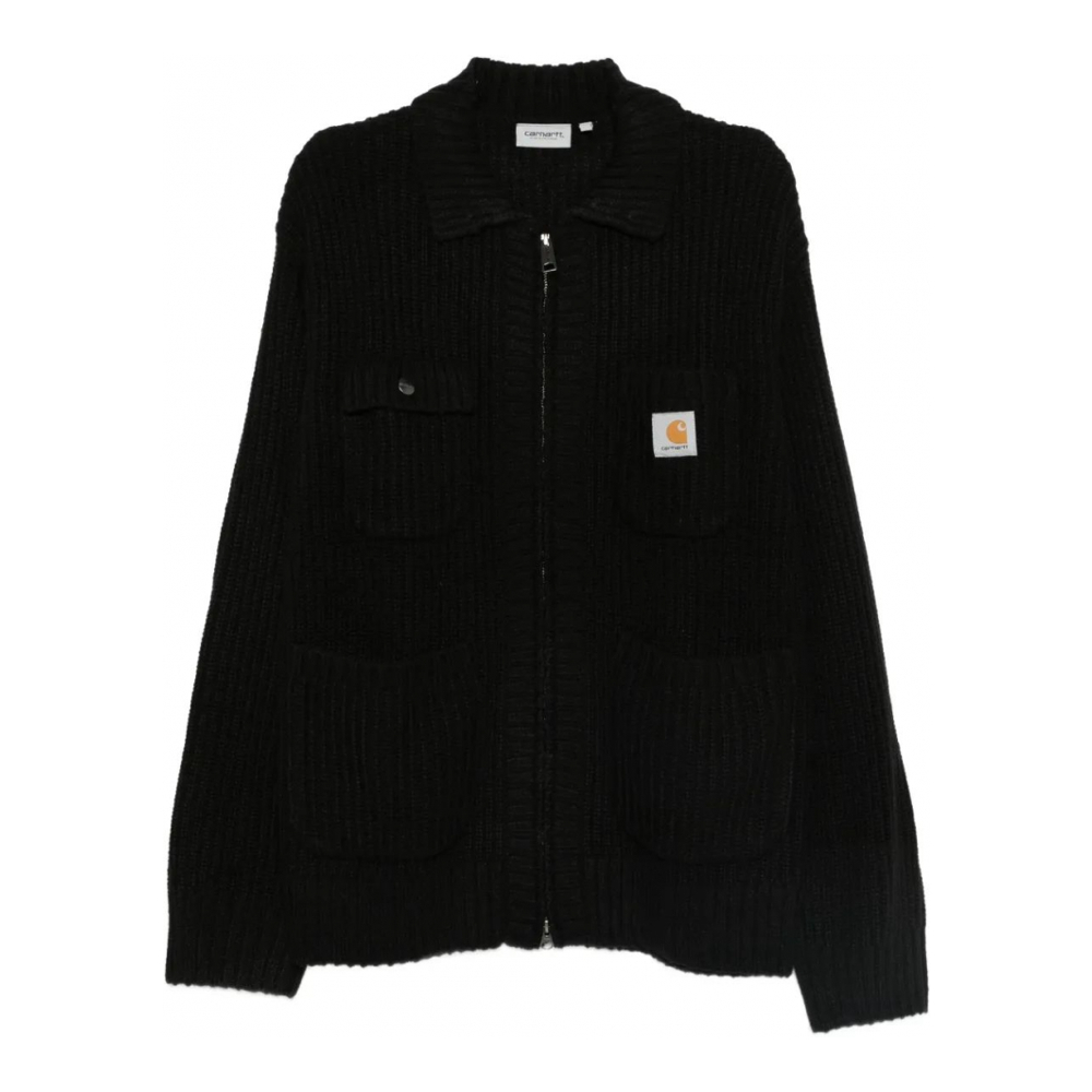 Cardigan 'Logo-Patch' pour Hommes