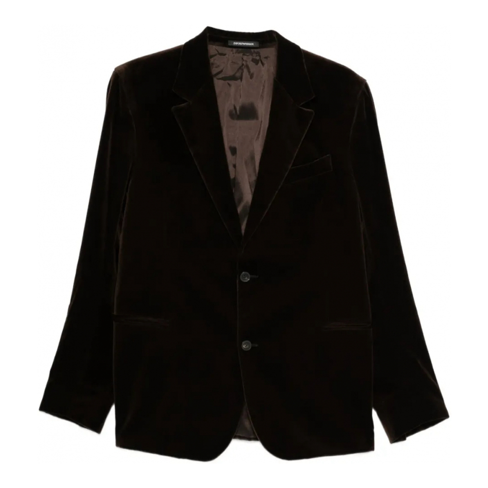 'Velvet Single-Breasted' Klassischer Blazer für Herren