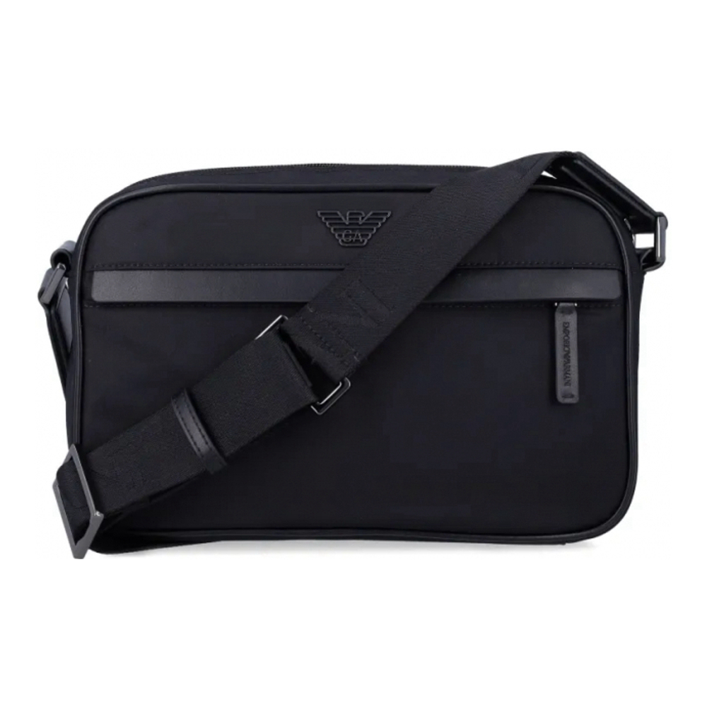 Men's 'Logo-Plaque' Crossbody Bag