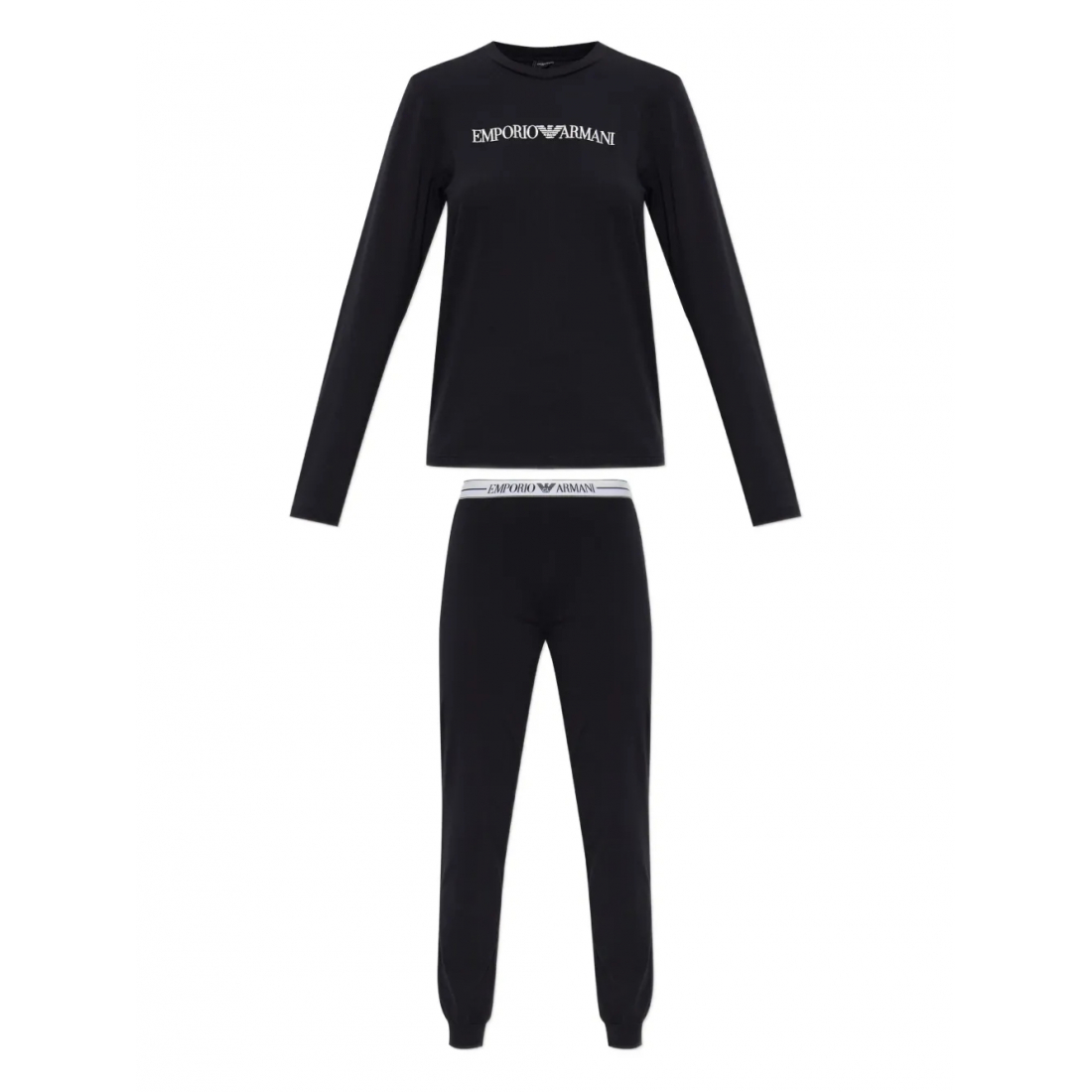 Pyjama Set 'Logo-Embroidered' pour Femmes