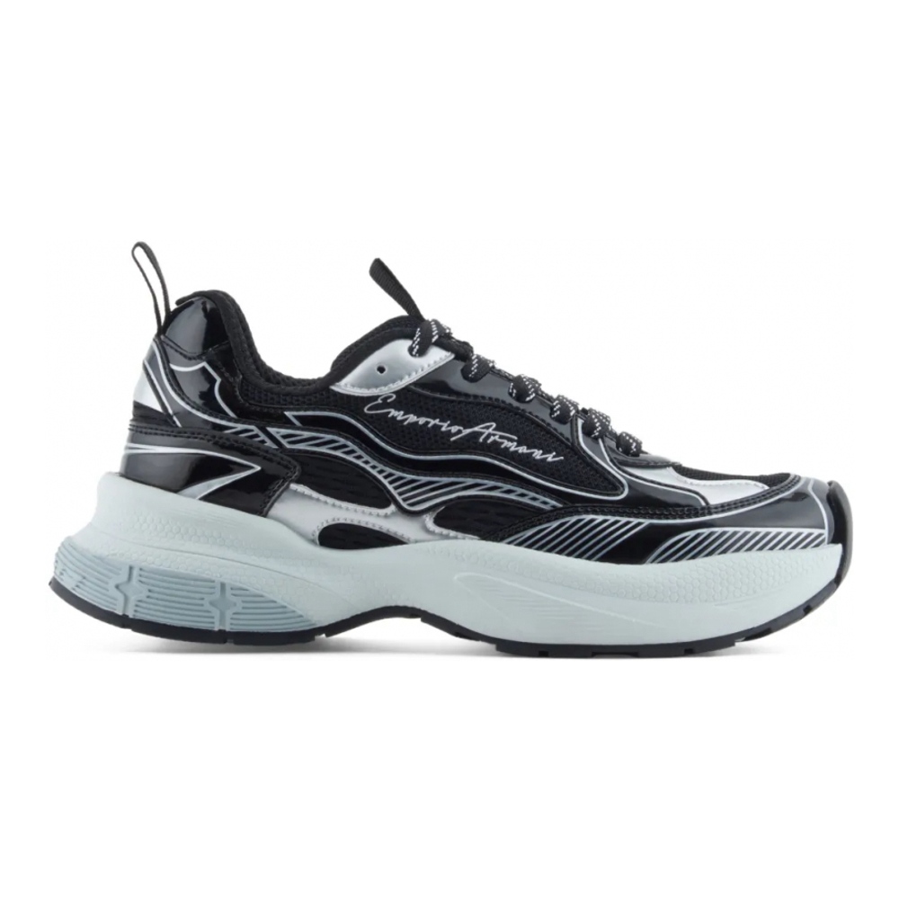 Women's 'Patent-Leather Striped' Sneakers