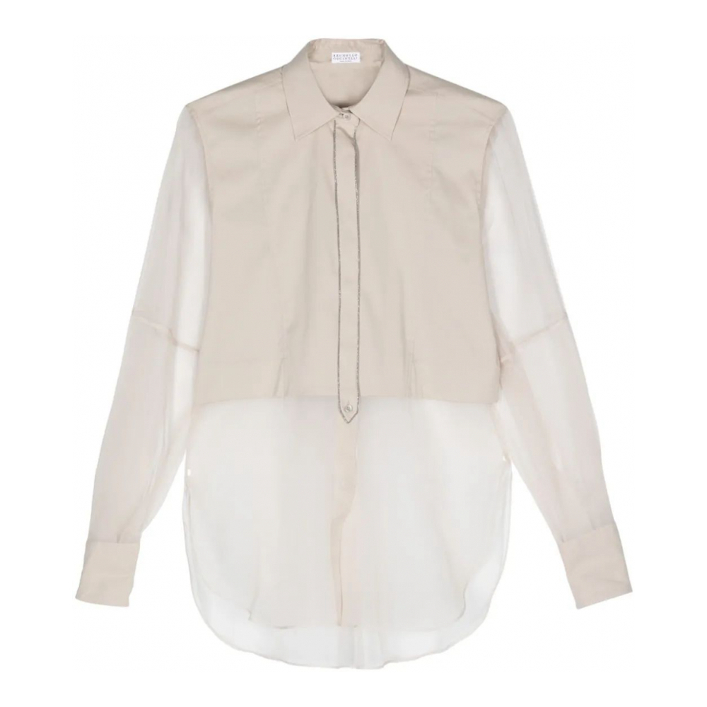 Chemise 'Monili-Chain Panelled' pour Femmes