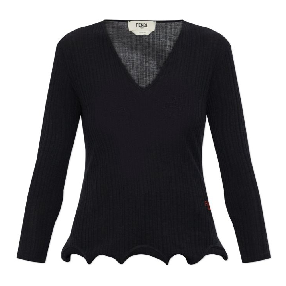 Top à manches longues 'Ruffle' pour Femmes