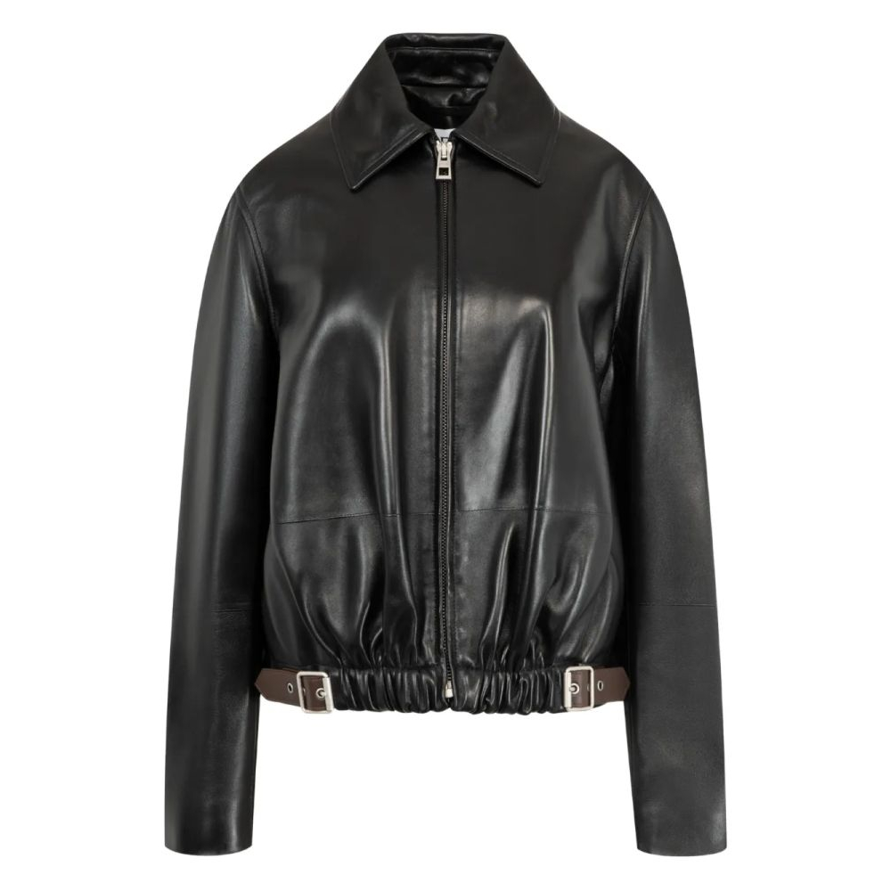 Veste en cuir 'Belted' pour Femmes