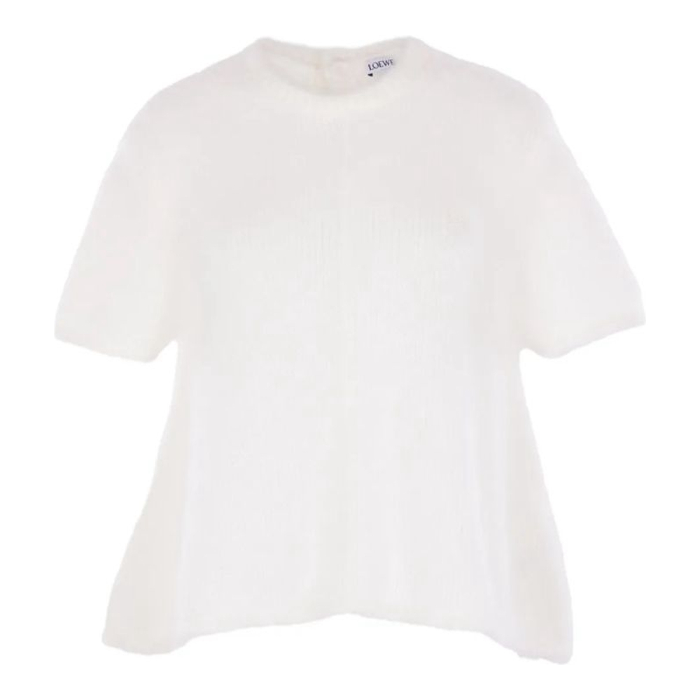 Pull à manches courtes 'Embroidered' pour Femmes