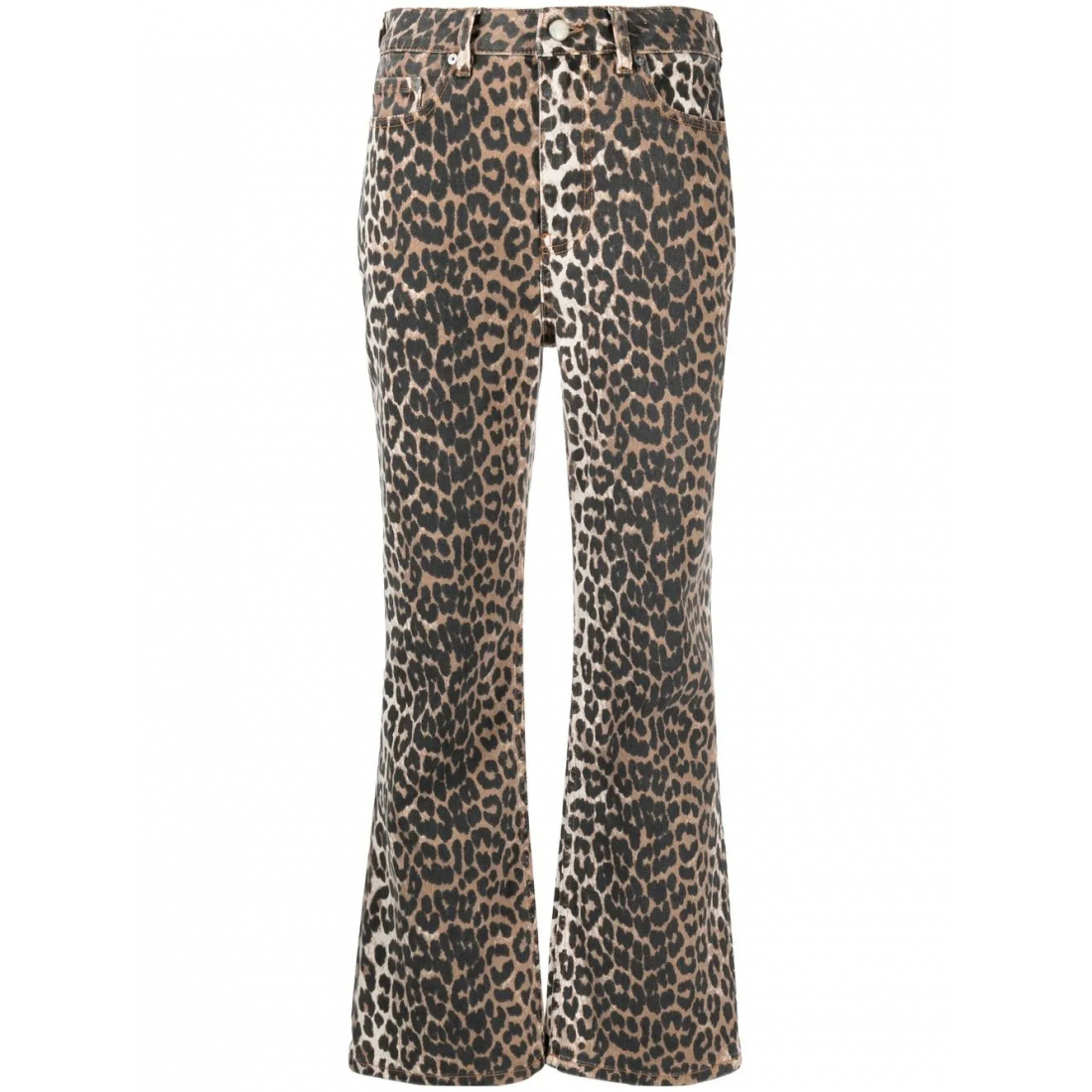 Jeans 'Betzy Leopard Cropped' pour Femmes