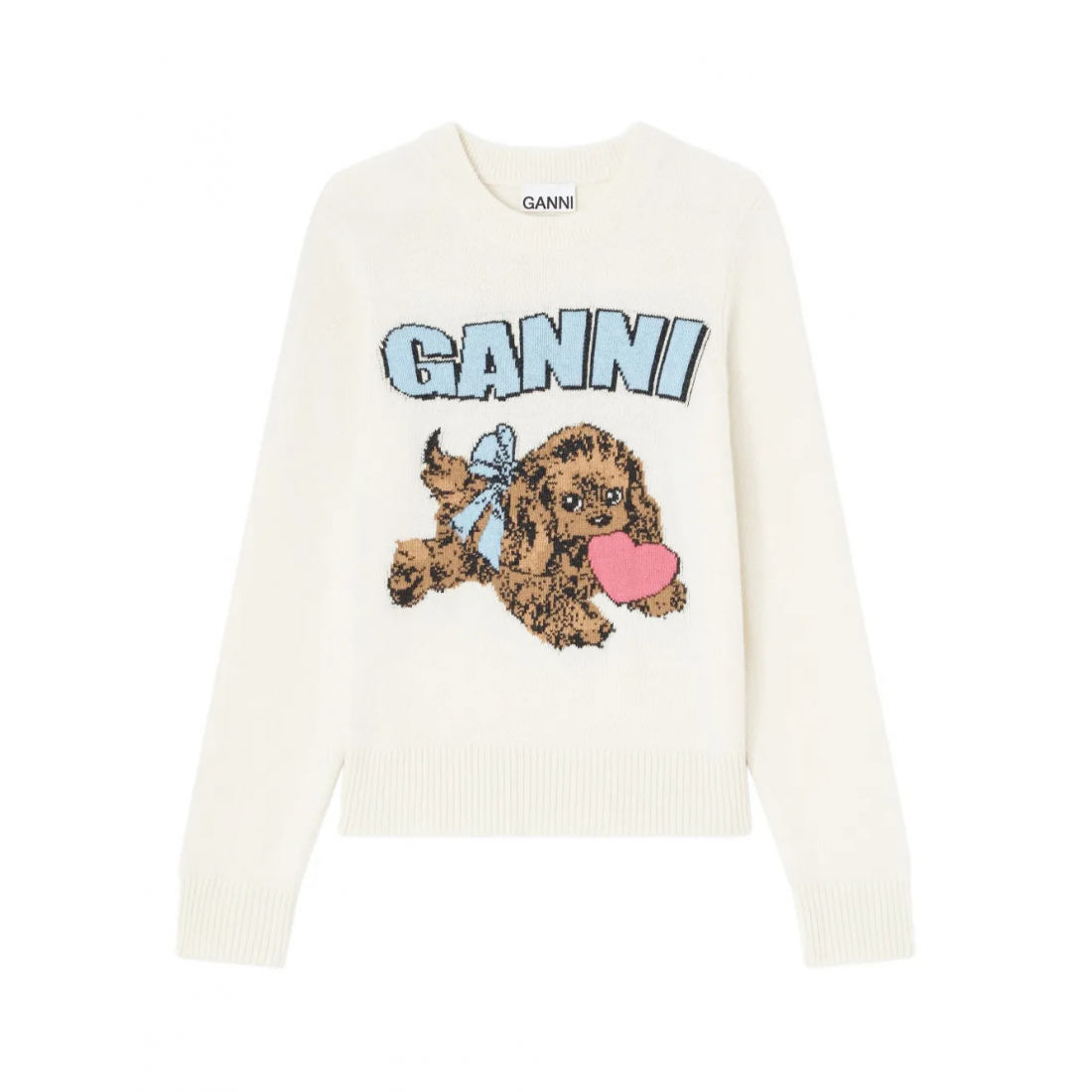 Pull 'Puppy Logo Intarsia' pour Femmes