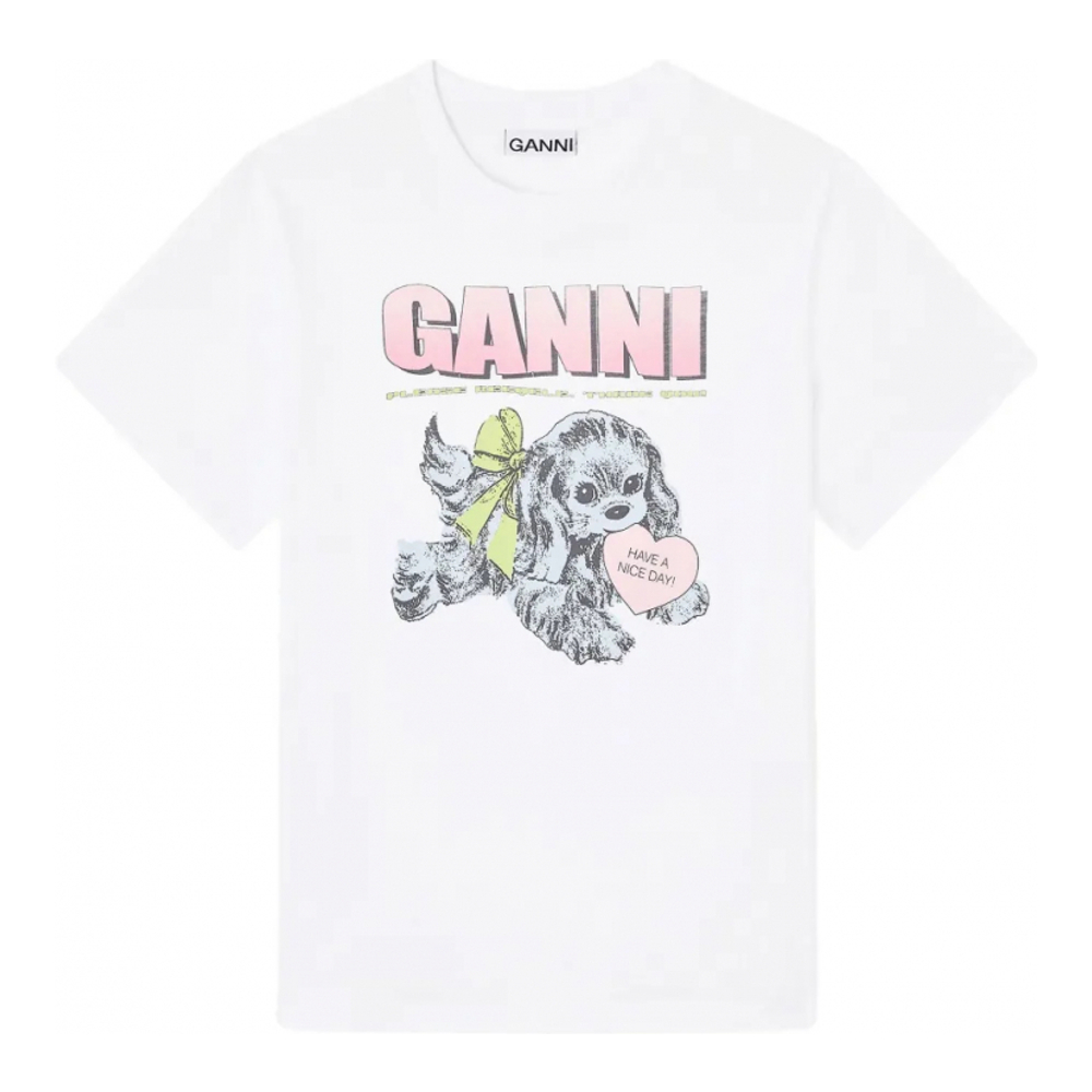 'Puppy Logo-Graphic' T-Shirt für Damen