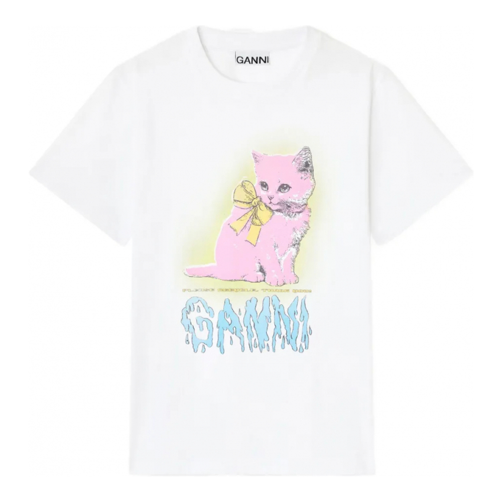 T-shirt 'Kitty Cat-Bow' pour Femmes