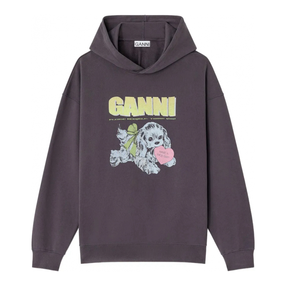 Sweatshirt 'Puppy-Print Hooded' pour Femmes