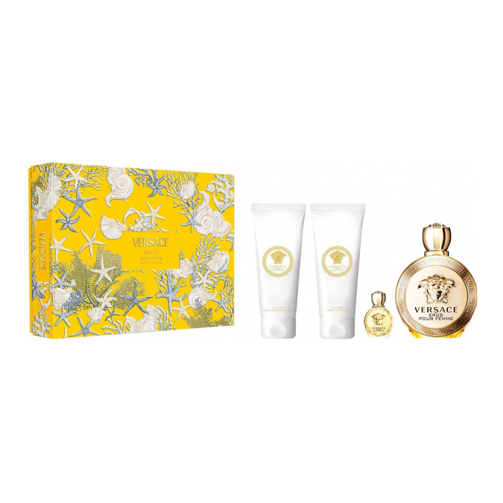 'Eros Pour Femme' Perfume Set - 4 Pieces