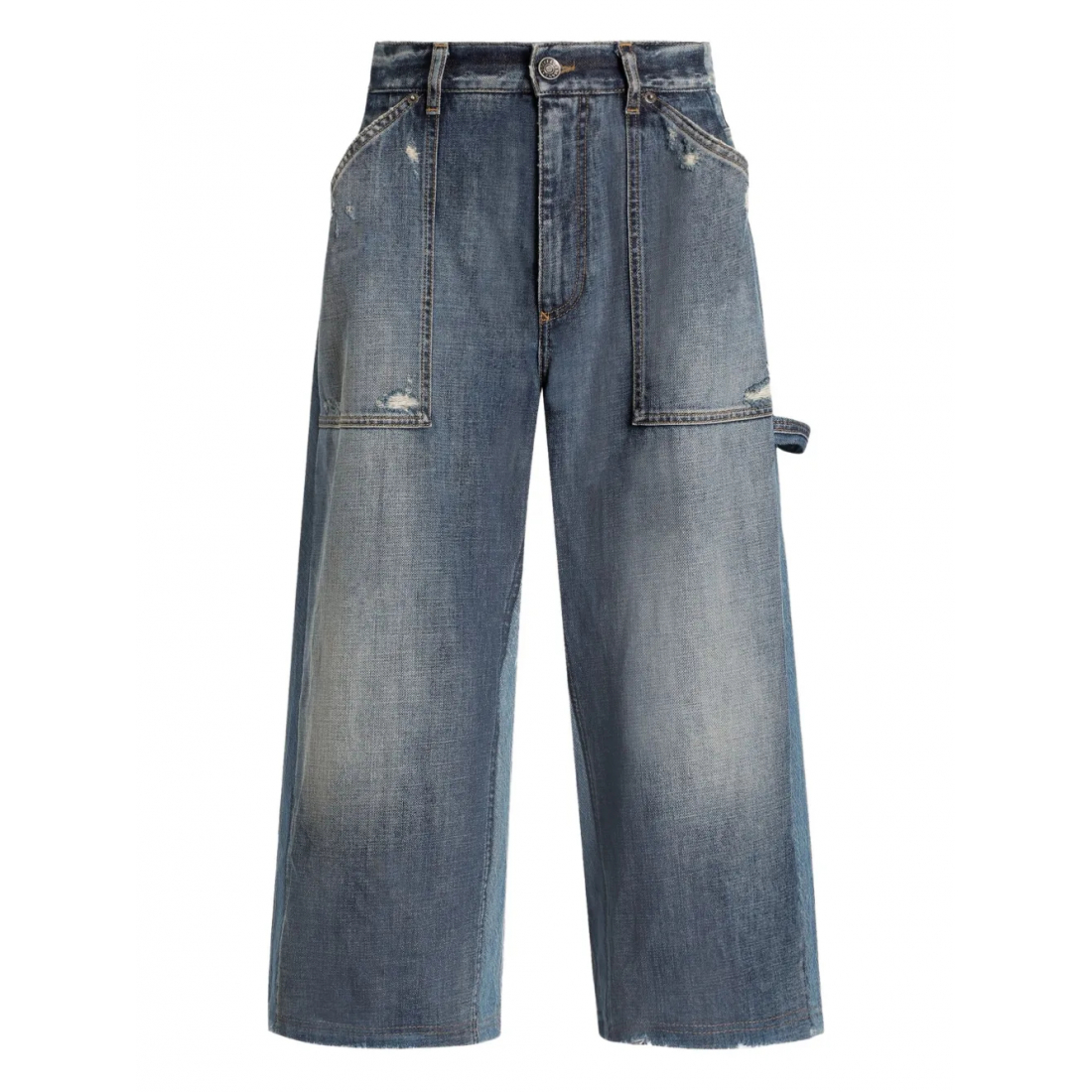 Jeans 'Distressed Cropped' pour Femmes