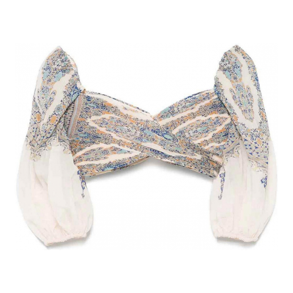 Crop Top 'Pleated' pour Femmes