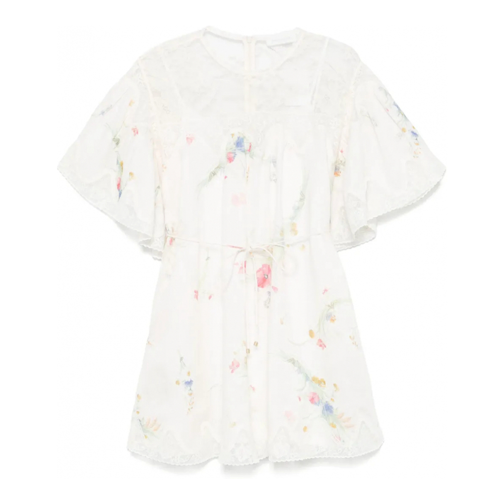 Robe mini 'Lace-Trim' pour Femmes