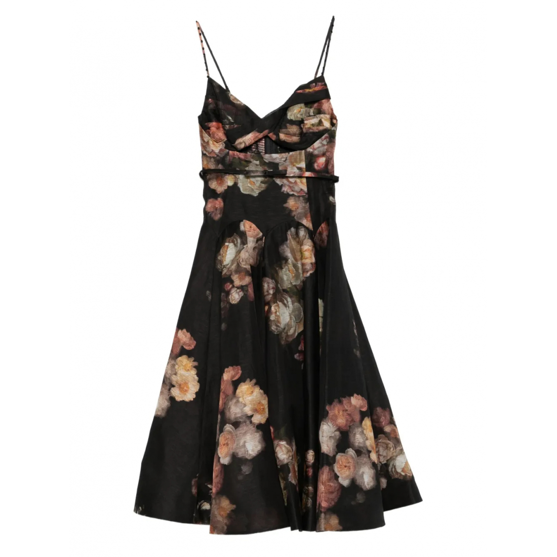 Robe Midi 'Hypnotic Twist Floral-Print' pour Femmes