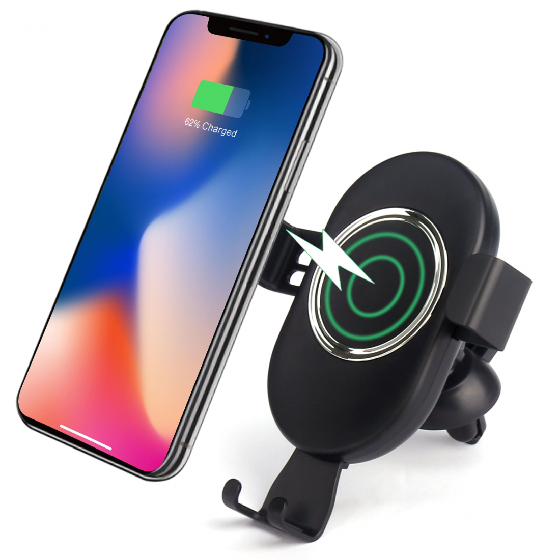 Automatische kabellose Autohalterung und Ladegerät