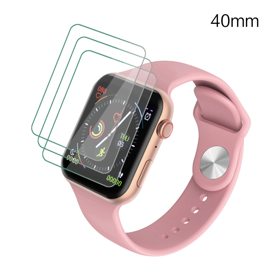 3er-Pack Schutzvorrichtungen für Apple Watch 40 mm
